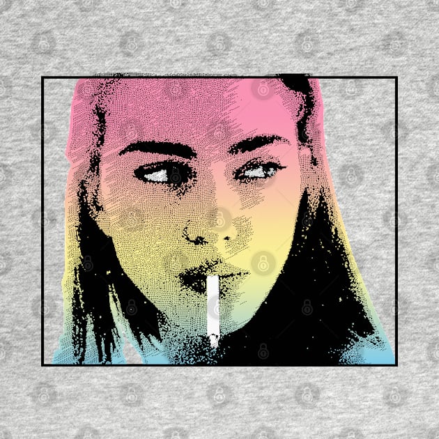 Aesthetic Cigarette Girl ∆∆∆∆ Graphic Design/Illustration by DankFutura